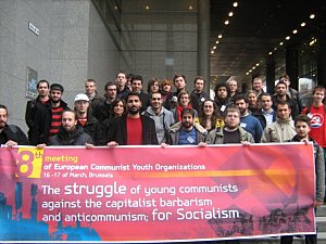 La rencontre des JC des pays d'Europe en mars 2010 met en avant la lutte pour le socialisme.