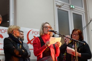 Intervention d'Alice Gorlier 9 mars 2019 repas PCF Saint-Quentin